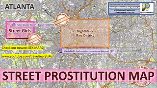 Карта проституции на улице Атланты, общедоступная,