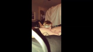 Lustful Lesbian Babe Sticks Sucker inside Cute Tight Pussy