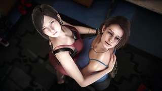 Resident Evil - Lesbiana - Jill Valentine X Ada Wong - Porno 3d