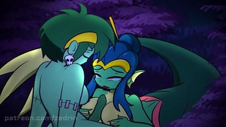 Shantae X Rottytops Monstgirl seksavontuur! (futa-versie)
