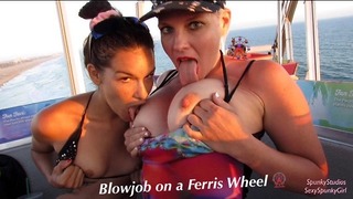 Bj Berganda di Roda Ferris Dengan Dosa Eden Remaja: Pengembaraan Seks Luar #13