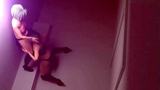 3D Lesbians Crotch Tattoo