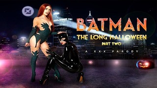 Batman Catwoman과 삼인조로 Poison Ivy 긴 동안 Halloween VR 포르노