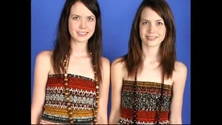 Identical Lesbian Twins Posing Together And Showing All…