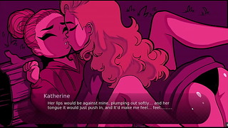 Порно игра с терапия с целувки Hentai Игра Лесбийският съветник превръща всяко момиче в възбудени уличници