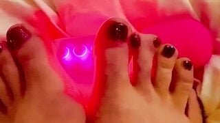 11 Toe Hoe Vibrator Freaky Feet!!!