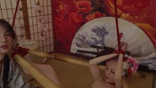 Ab096 Petite Oiran’s First Rope Bondage Training -Squiting Chinese And English Subtitles