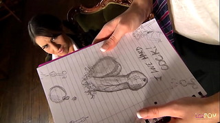 Angry At The Rude Student The Lesbian Teaches Her About Respect With Plenty Of Scissoring And Ass Licking