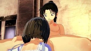 Detective Conan – Suzuki Sonoko And Kazuha Toyama Lesbian 3D Hentai