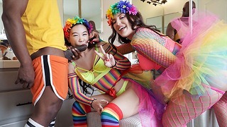 Freeuse Fantasy – Kimmy Kim & Aubree Valentine Celebrate Pride Month With Some Interracial Hardcore