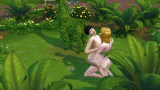 Sims 4 – Mature Blonde Gets Pussy Ate And Fucks Chubby Black Haired Lady In Public