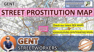 Gent Belgium, Street Prostitution Map,