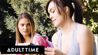 ADULT TIME – College Student Freya Parker Falls For Her Shy Lesbian Tutor Gizelle Blanco