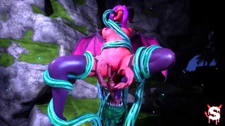 Sexy succubus have lesbian sex in the middle of a fantastic orgy in extreme sex from Wild Life