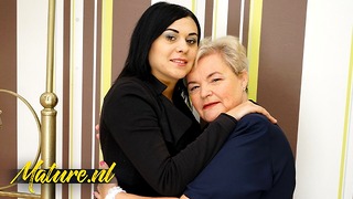 Real Granny Haline and Rowan Play Dirty
