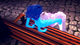 Steven Universe Hentai Yuri 3D – Amatist cunnilingus Lapislazuli and she squirt – Anime Manga Porn Lesbian Cartoon Sex