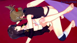 Setsuko Ohara and Chitose Kisaragi intense lesbian play and futanari sex. – Super Robot Wars Z & V Hentai