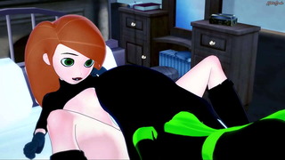 Kim Possible eating Sheego's pussy before they scissor – Kim Possible Lesbian Hentai.