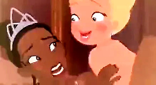 Interracial Lesbian Cartoon