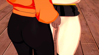 Shihouin Yoruichi x Soifon – 3D Lesbian Hentai